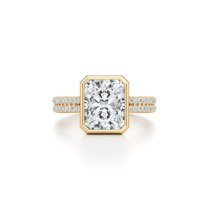 Elle Bezel Solitaire Lab Diamond Engagement Ring image 86