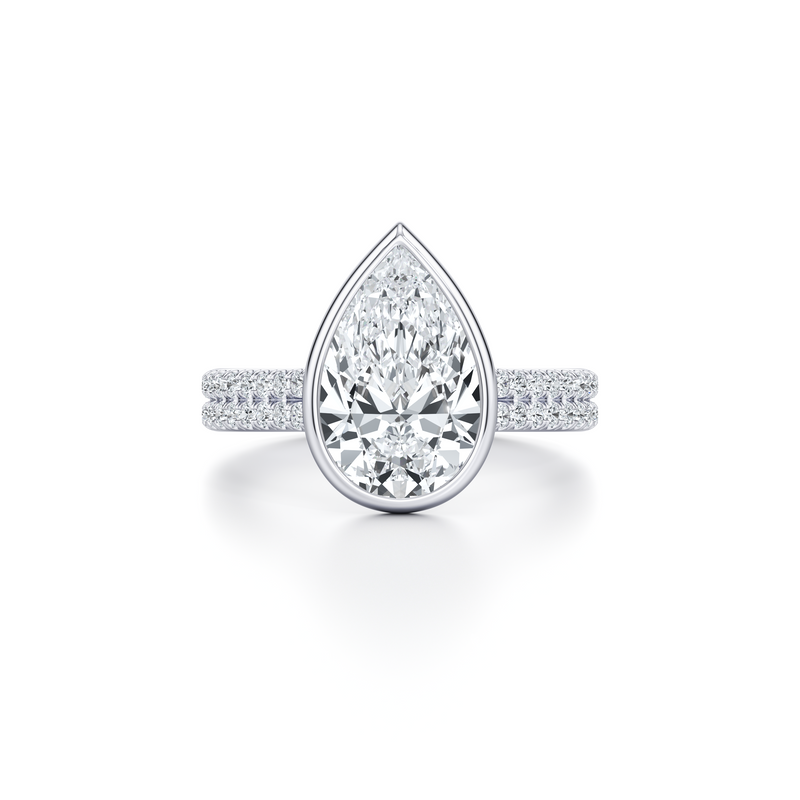 Elle Bezel Solitaire Lab Diamond Engagement Ring image 101