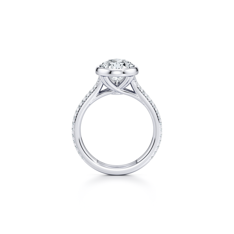 Elle Bezel Solitaire Lab Diamond Engagement Ring image 103