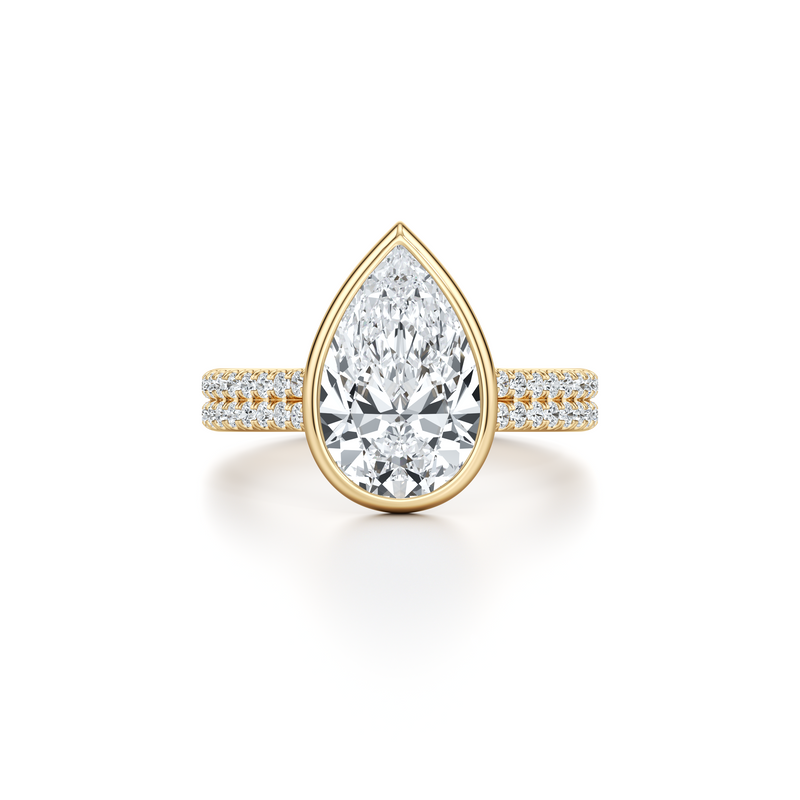 Elle Bezel Solitaire Lab Diamond Engagement Ring image 106