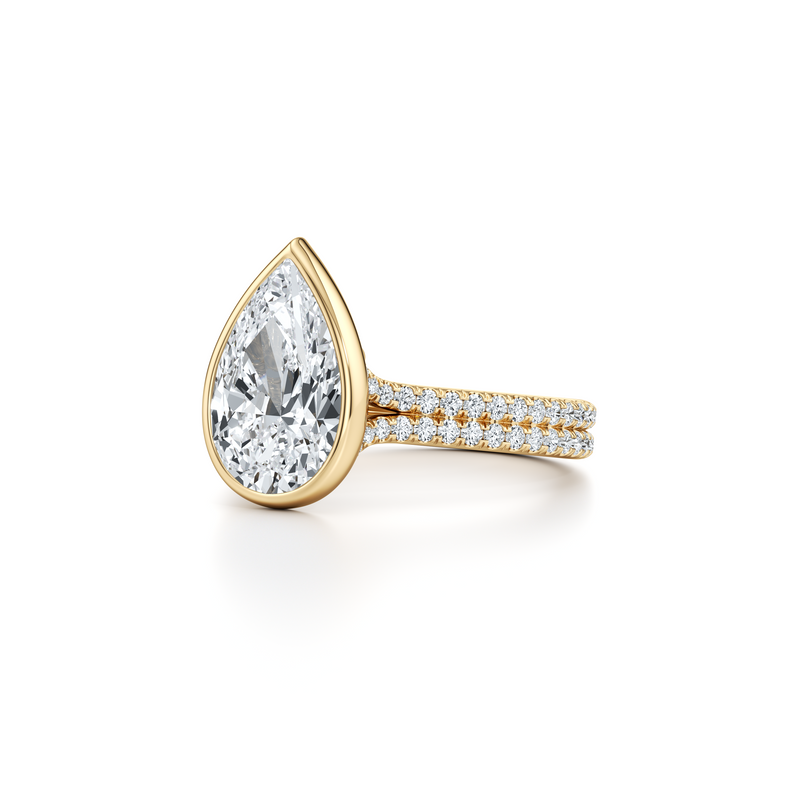 Elle Bezel Solitaire Lab Diamond Engagement Ring image 107