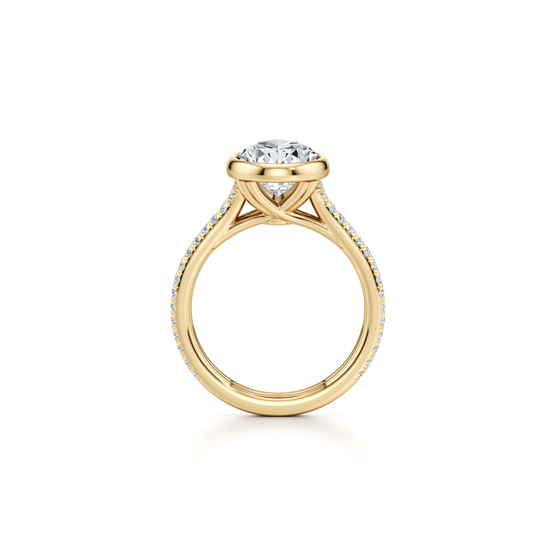 Elle Bezel Solitaire Lab Diamond Engagement Ring image 108
