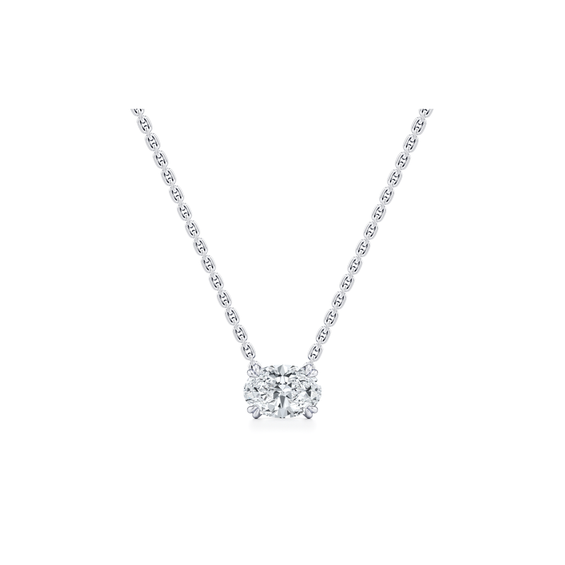 Elle Lab Diamond Oval Pendant image 1