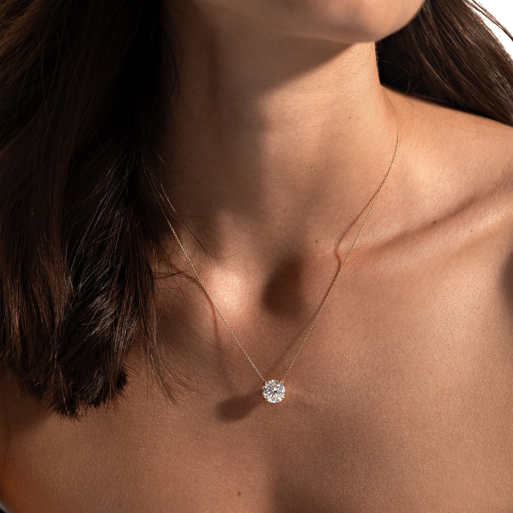 Elle Round Brilliant Pendant image 49