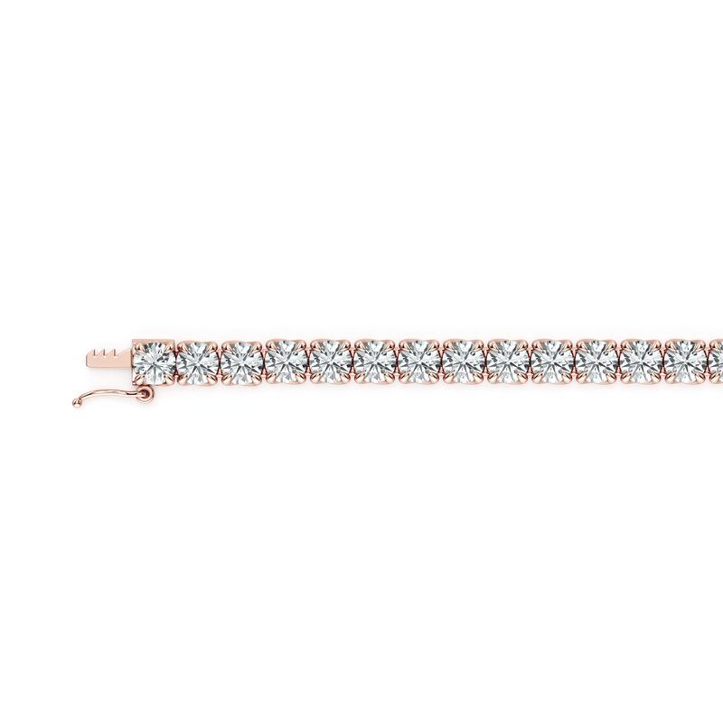 Elle Round Brilliant Lab Diamond Tennis Bracelet image 14