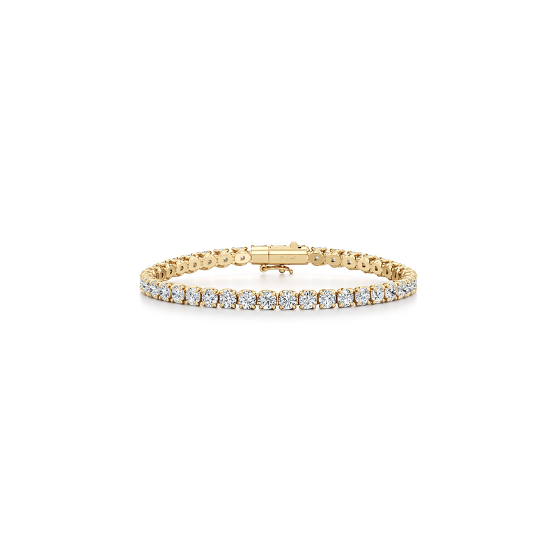 Elle Round Brilliant Lab Diamond Tennis Bracelet image 6