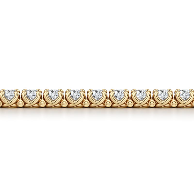 Elle Round Brilliant Lab Diamond Tennis Bracelet image 7