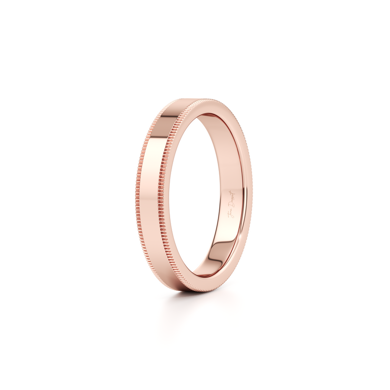 Modern Flat Men's Band With Milgrain image 14