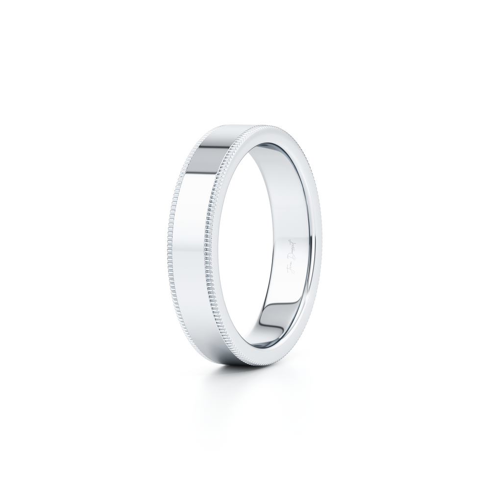 Modern Flat Men's Band With Milgrain image 19