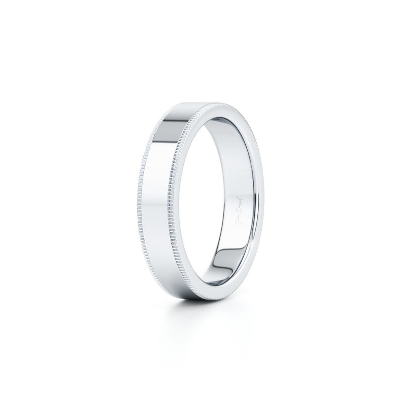 Modern Flat Men's Band With Milgrain image 16