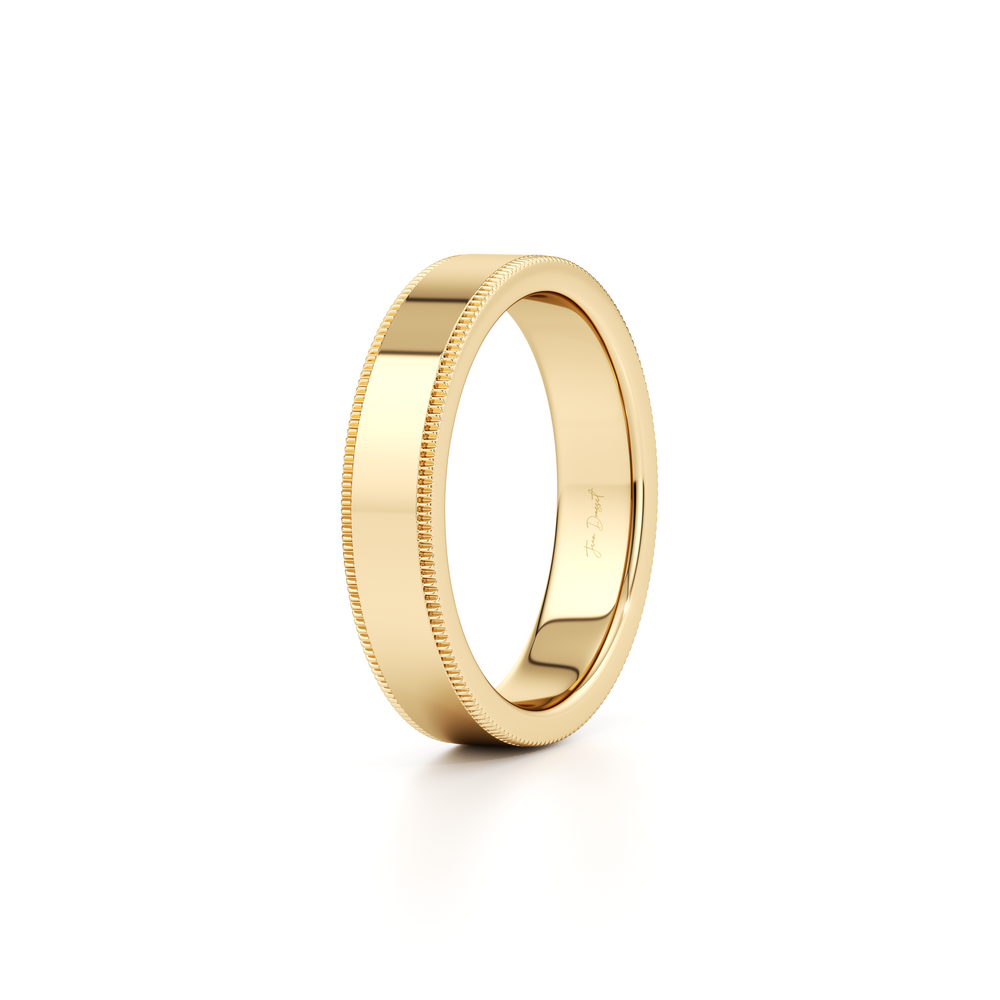 Modern Flat Men's Band With Milgrain image 17