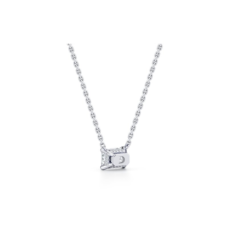 Chelsea Lab Diamond Emerald Pendant image 3