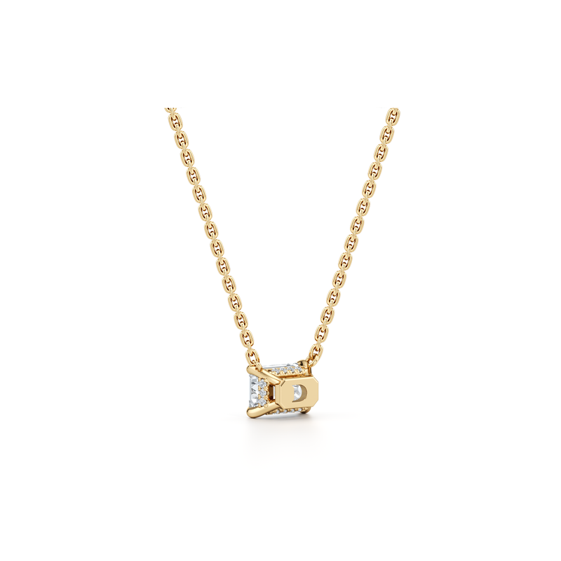 Chelsea Lab Diamond Emerald Pendant image 7