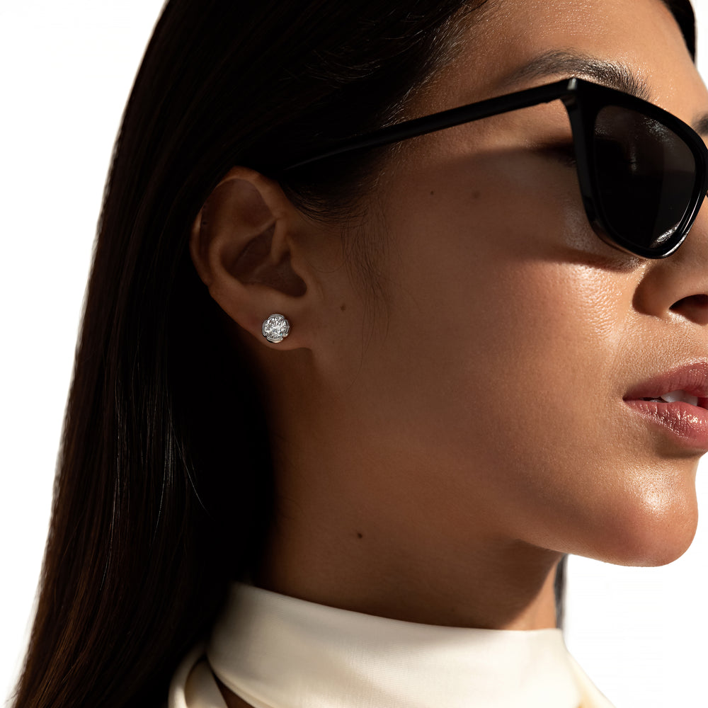Dorée Lab Diamond Round Brilliant Studs image 14