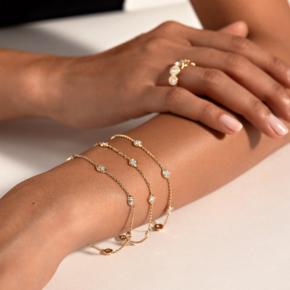 Dorée By The Yard Mixed Shape Lab Diamond Bracelet image 13