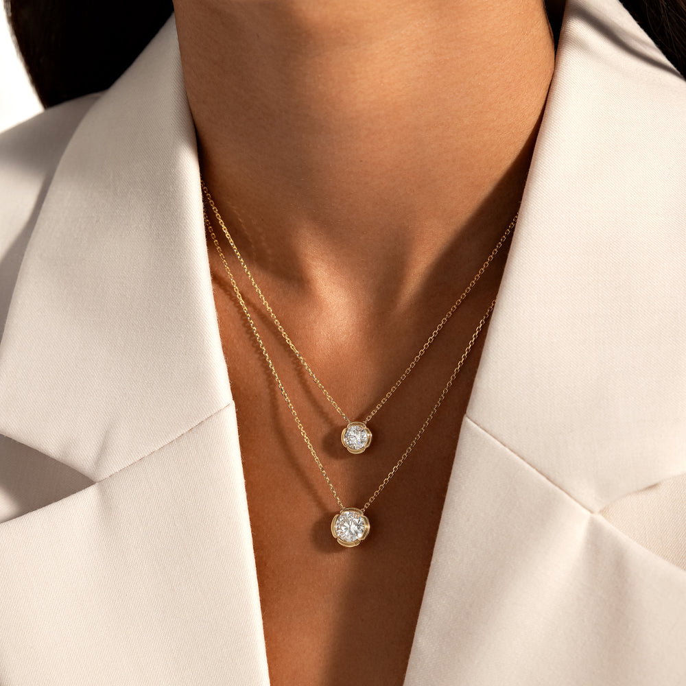 Dorée Lab Diamond Round Brilliant Pendant image 31