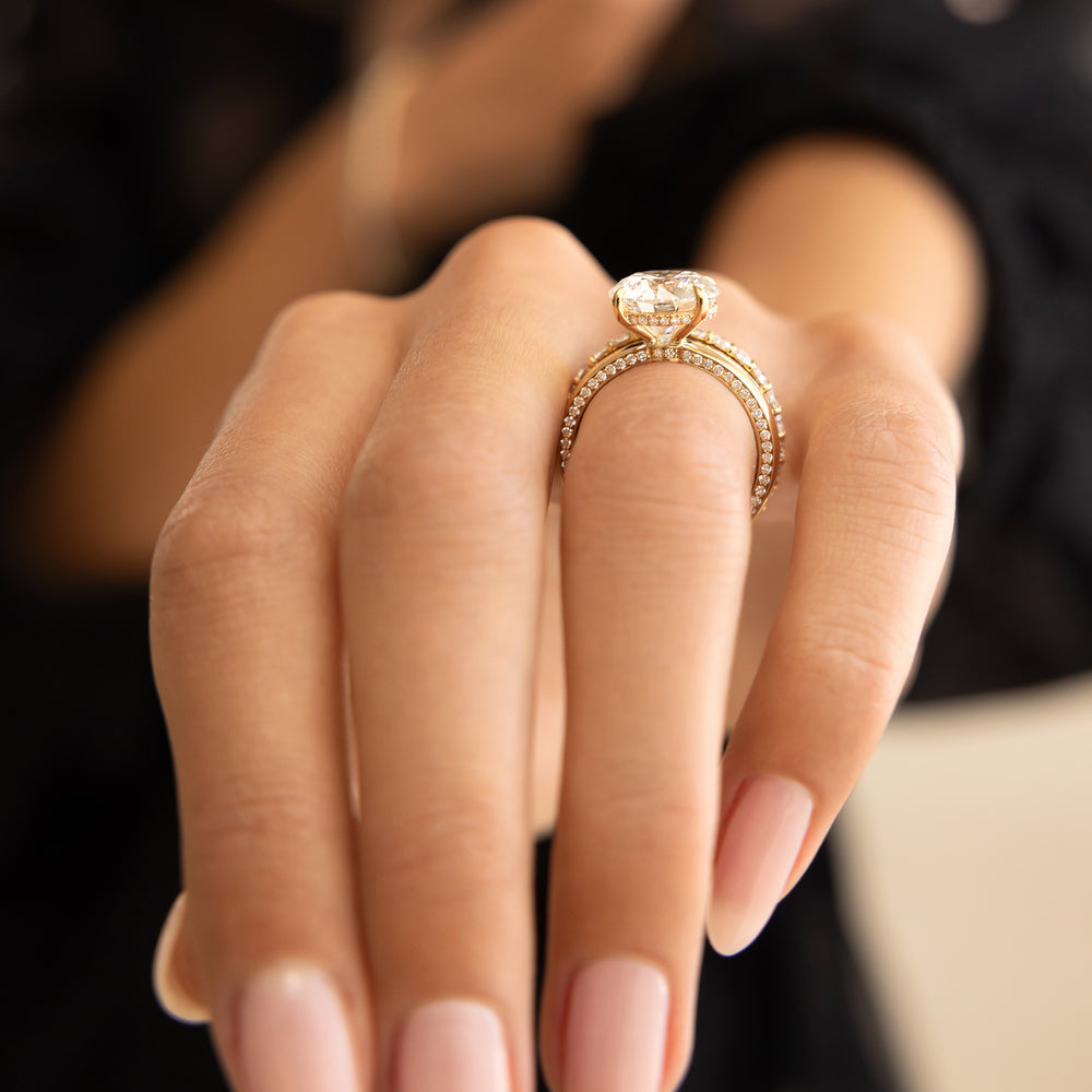 Hayden Cushion Cut Solitaire Lab Diamond Engagement Ring image 5