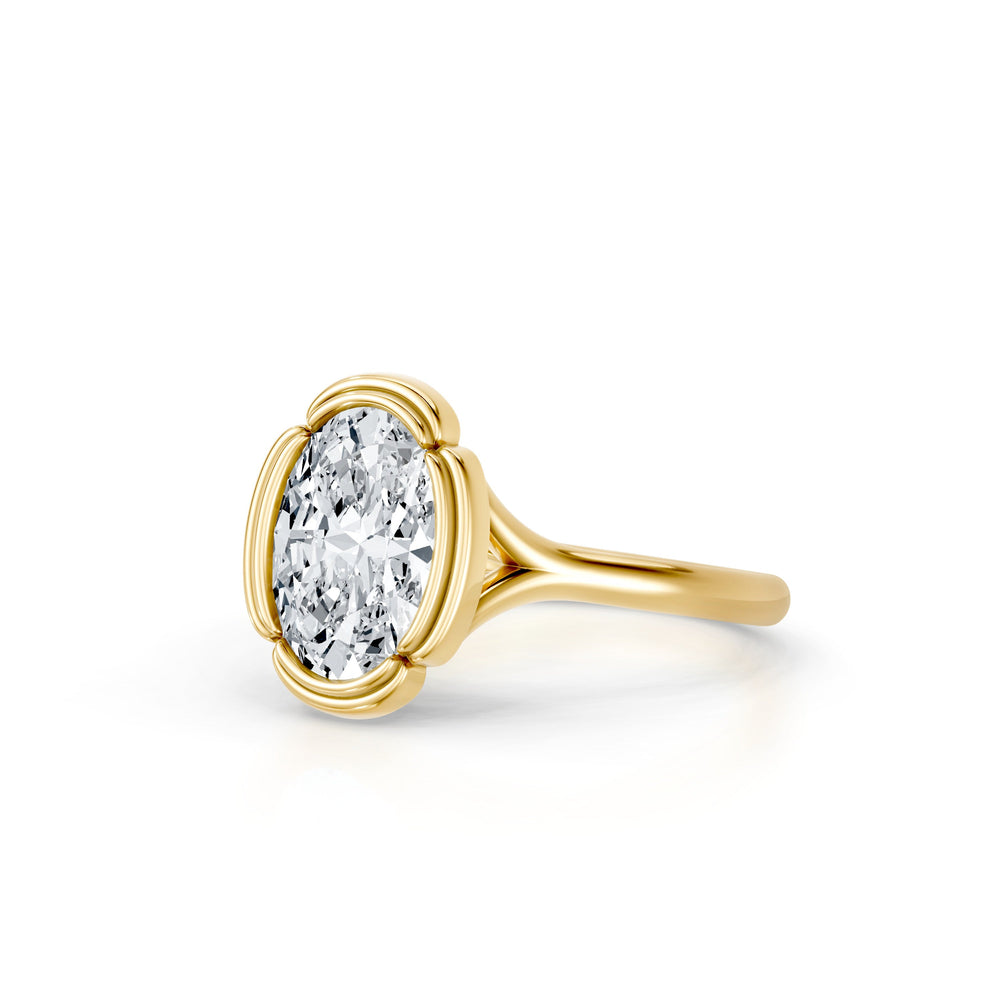 Dorée Solitaire Lab Diamond Engagement Ring image 2