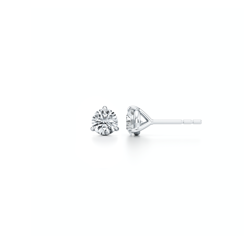 Chelsea Essential Lab Diamond Round Brilliant Martini Studs image 2
