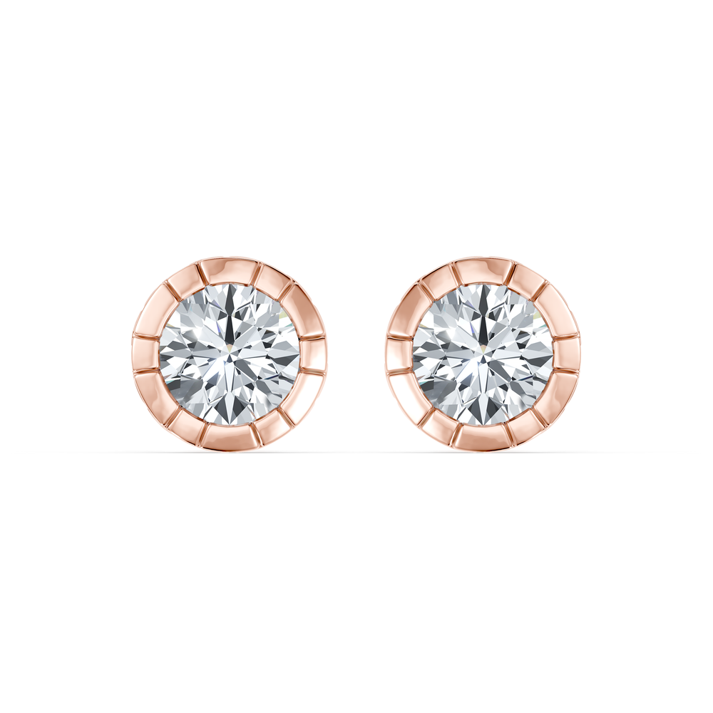 Soho Bezel Essential Lab Diamond Round Brilliant Studs image 19