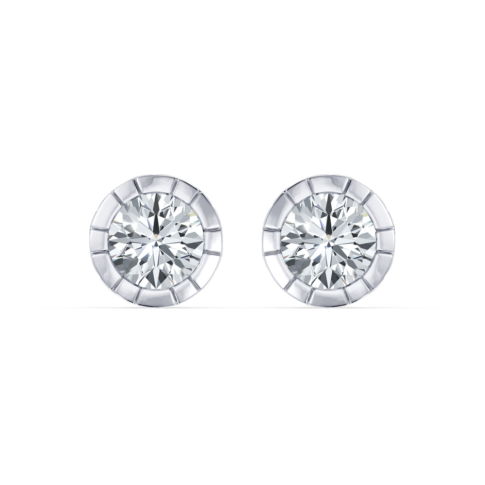 Soho Bezel Essential Lab Diamond Round Brilliant Studs image 22