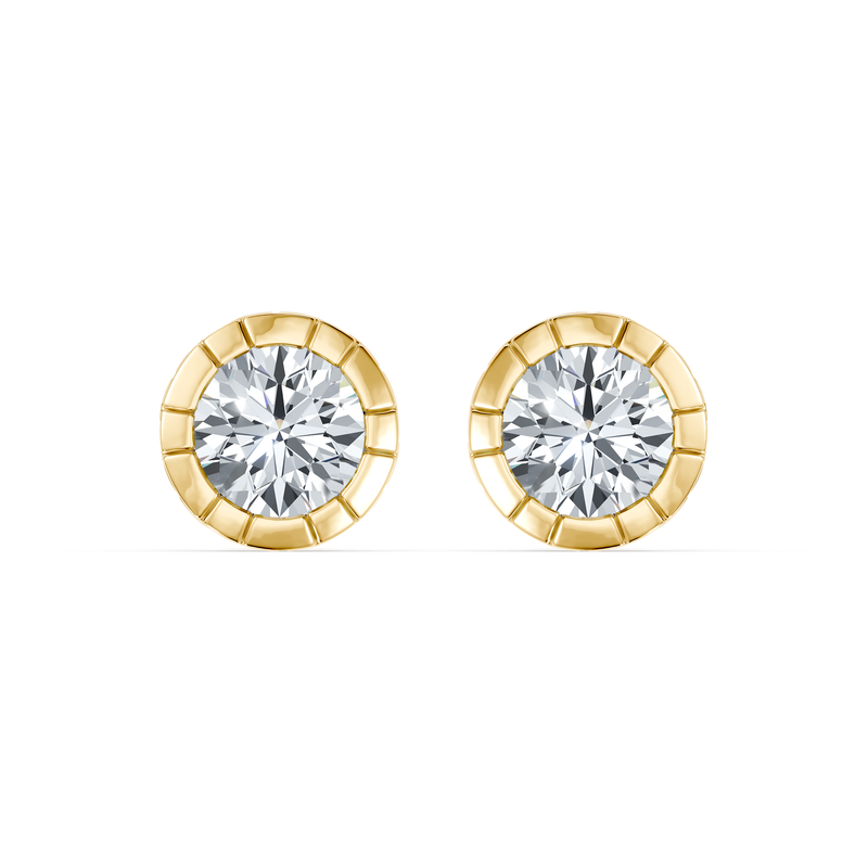 Soho Bezel Essential Lab Diamond Round Brilliant Studs image 16