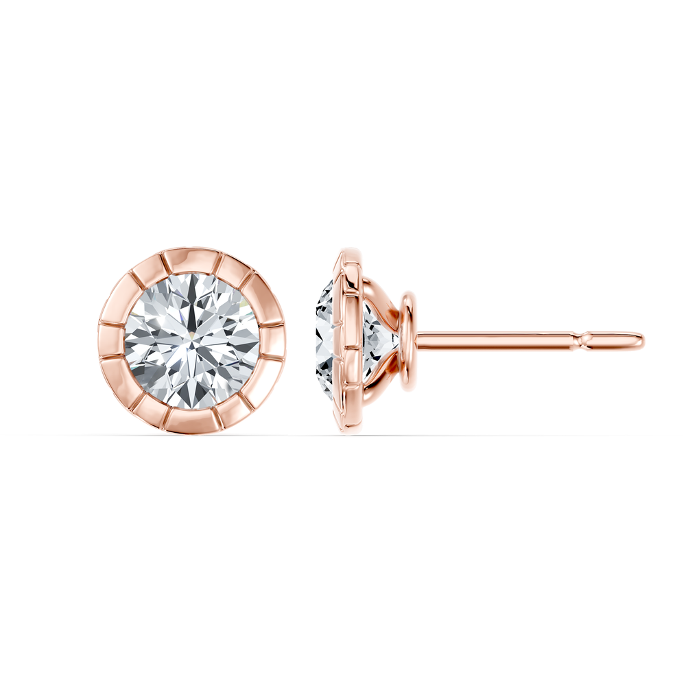 Soho Bezel Essential Lab Diamond Round Brilliant Studs image 20