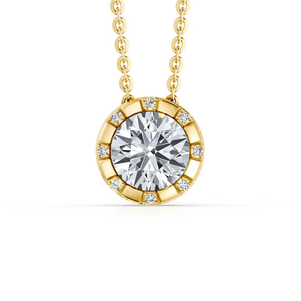Soho Bezel Round Brilliant Studded Necklace image 22