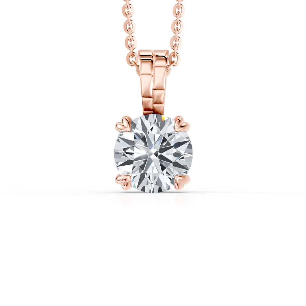 Soho Bezel Lab Diamond Round Brilliant Pendant image 26
