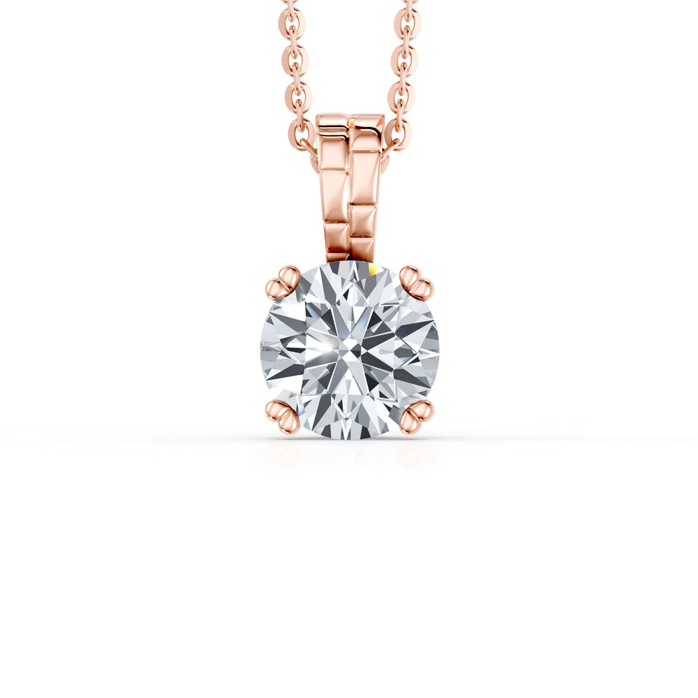 Soho Bezel Lab Diamond Round Brilliant Pendant image 26