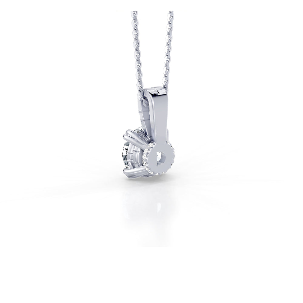 Soho Bezel Lab Diamond Round Brilliant Pendant image 20