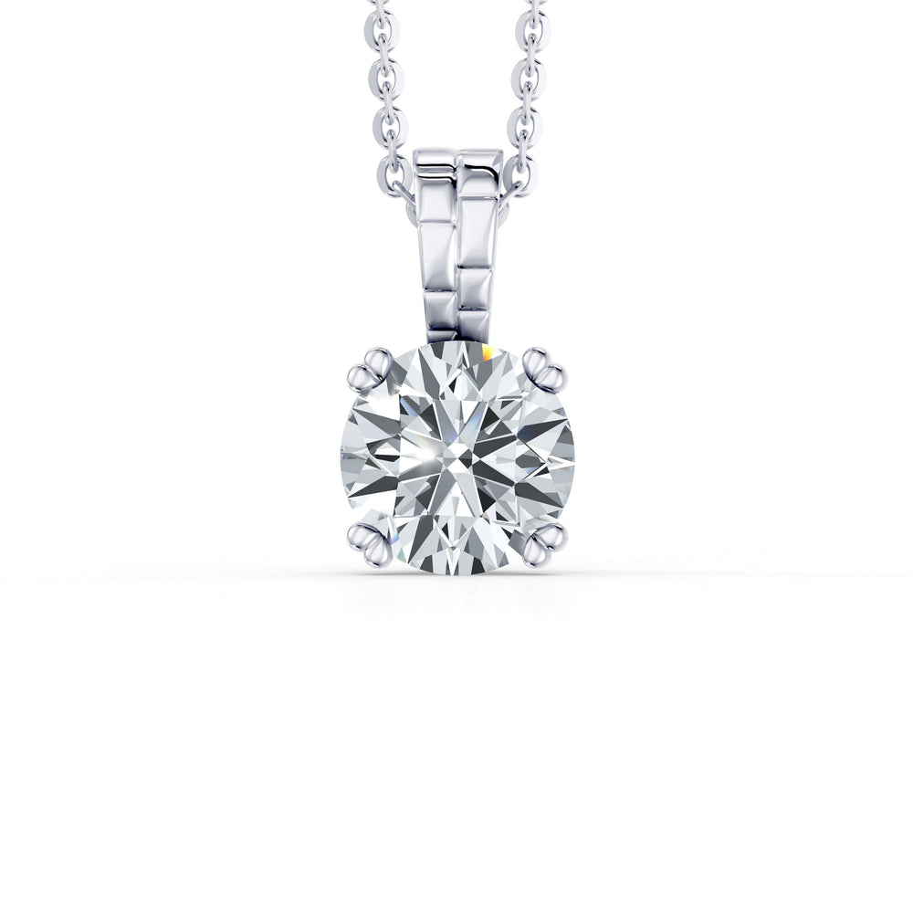 Soho Bezel Lab Diamond Round Brilliant Pendant image 18