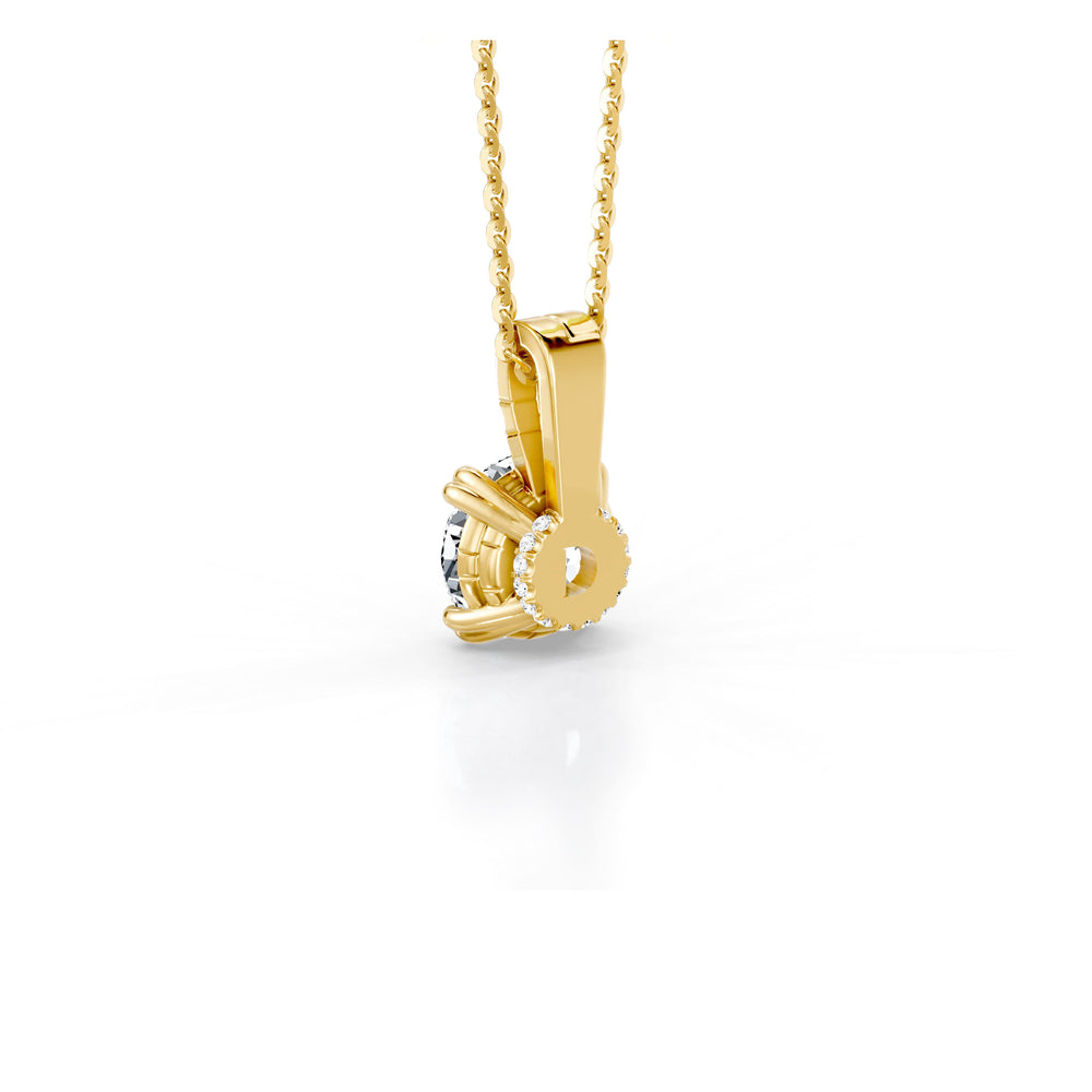 Soho Bezel Lab Diamond Round Brilliant Pendant image 23