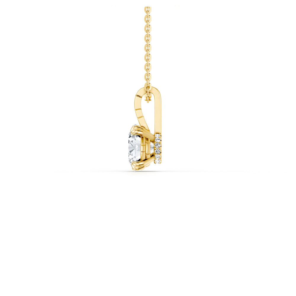 Soho Bezel Lab Diamond Round Brilliant Pendant image 24