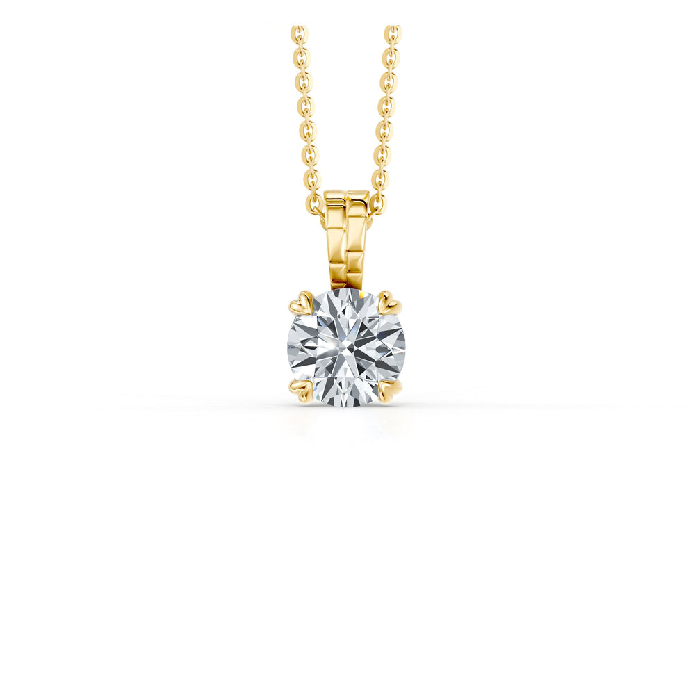 Soho Bezel Lab Diamond Round Brilliant Pendant image 21