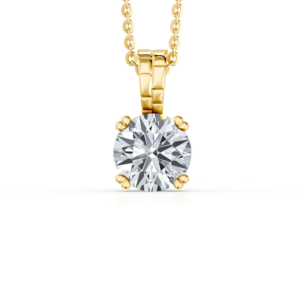 Soho Bezel Lab Diamond Round Brilliant Pendant image 22