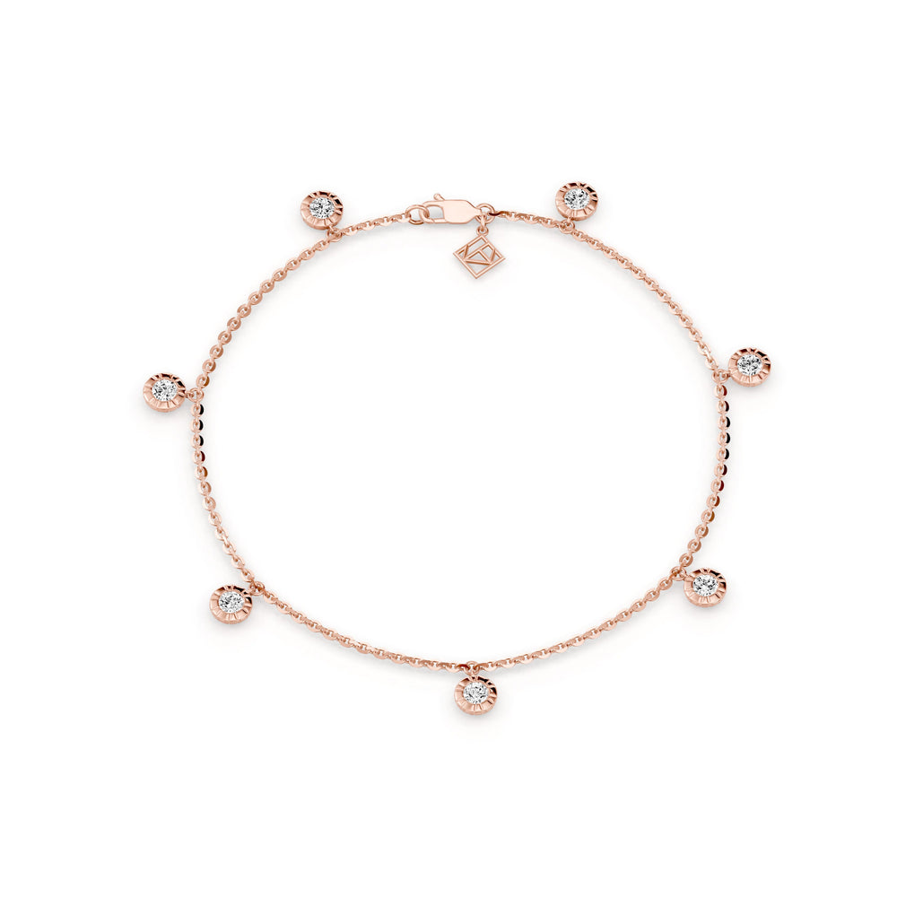Soho Bezel Lab Diamond Charm Bracelet image 9