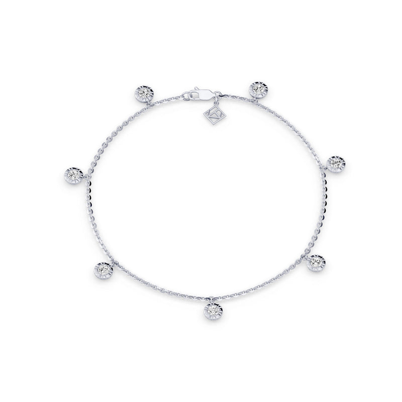 Soho Bezel Lab Diamond Charm Bracelet image 1