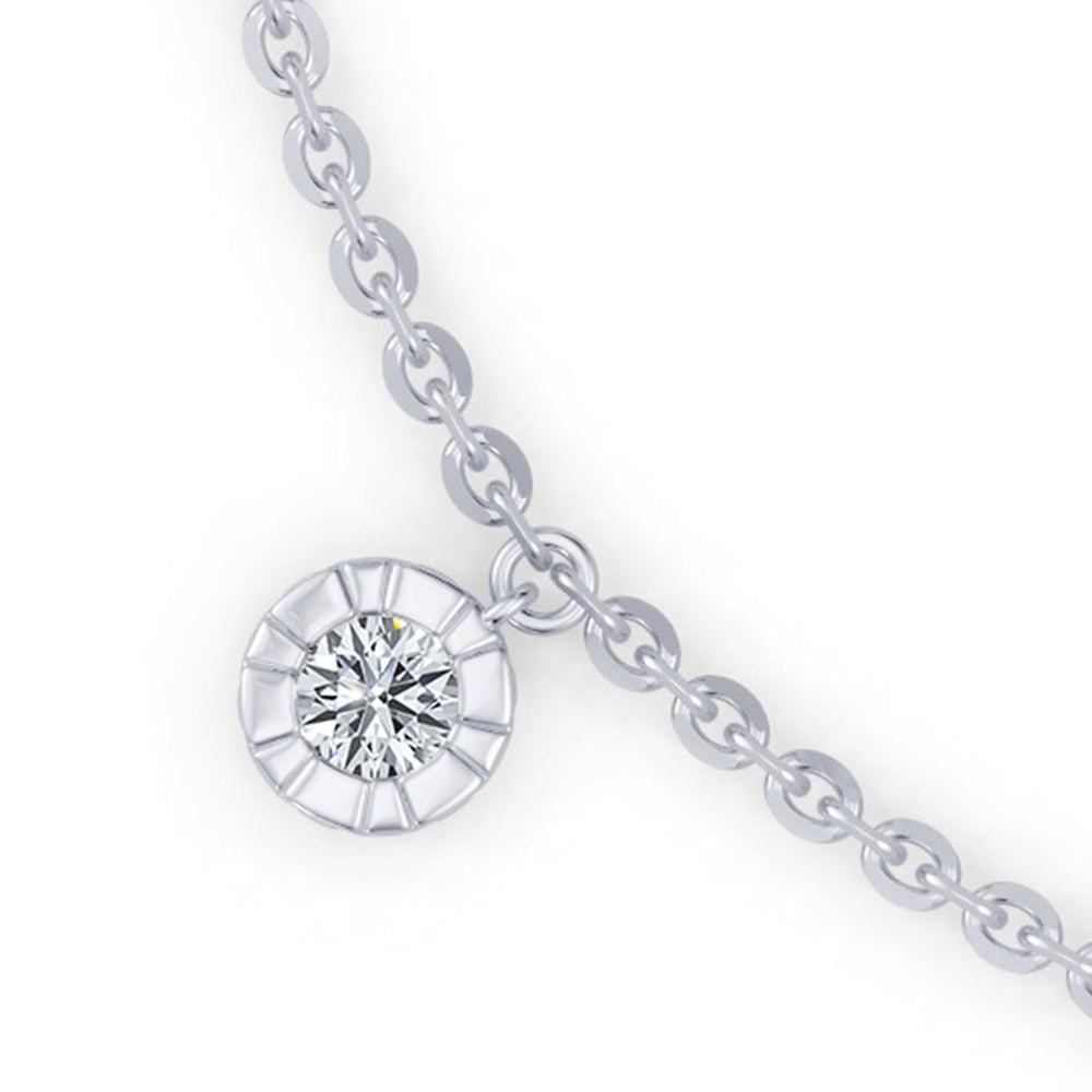 Soho Bezel Lab Diamond Charm Bracelet image 2