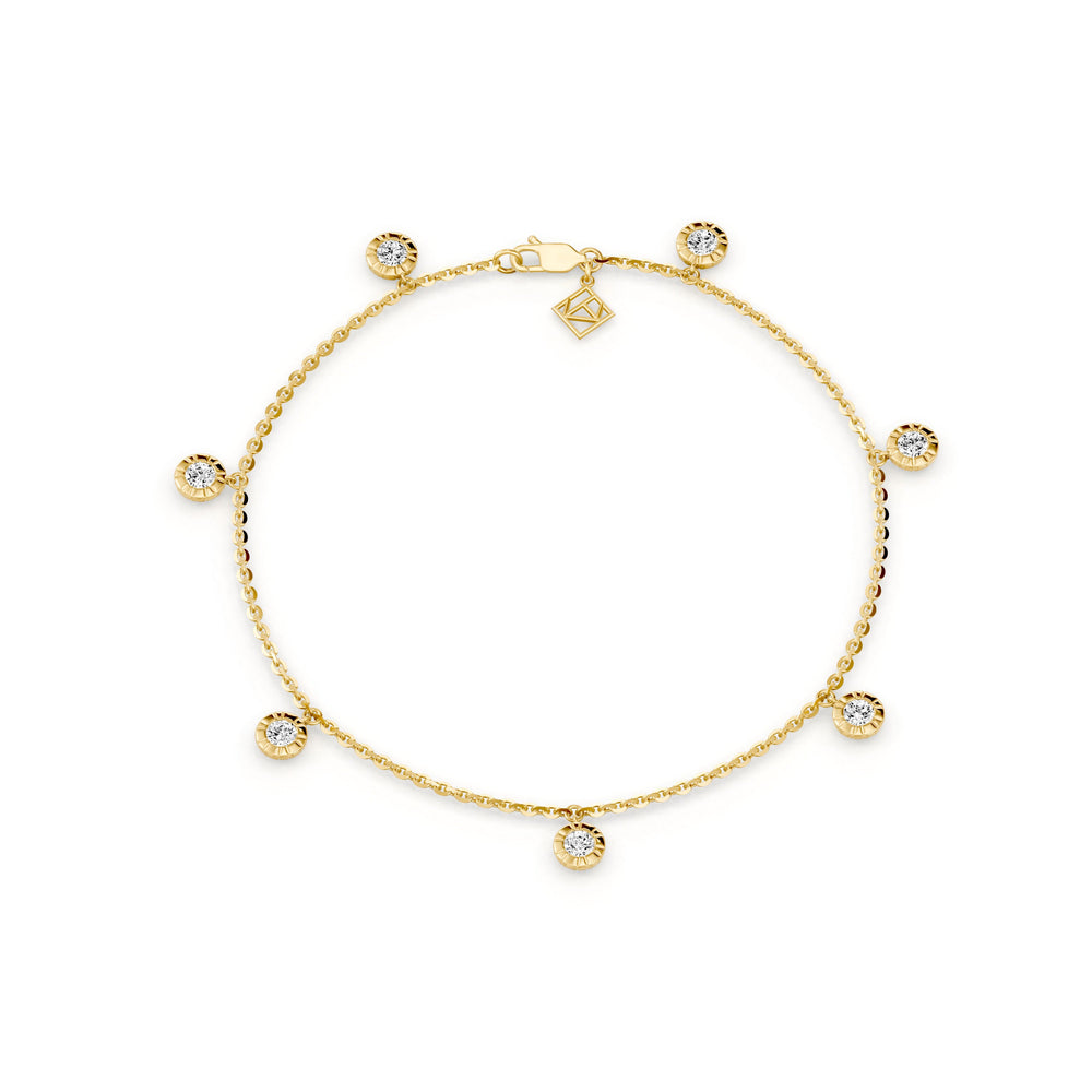 Soho Bezel Lab Diamond Charm Bracelet image 5