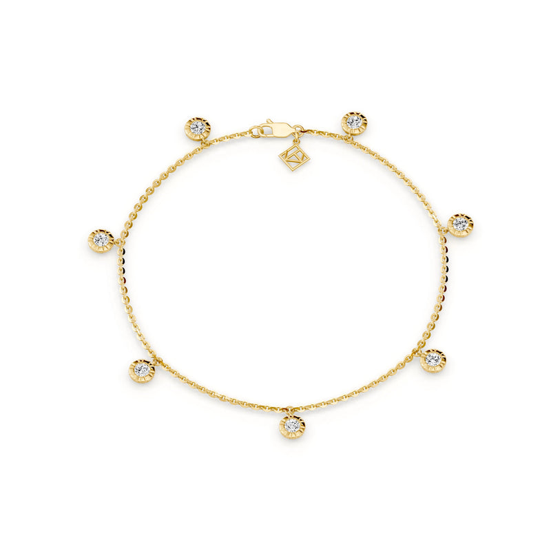 Soho Bezel Lab Diamond Charm Bracelet image 5