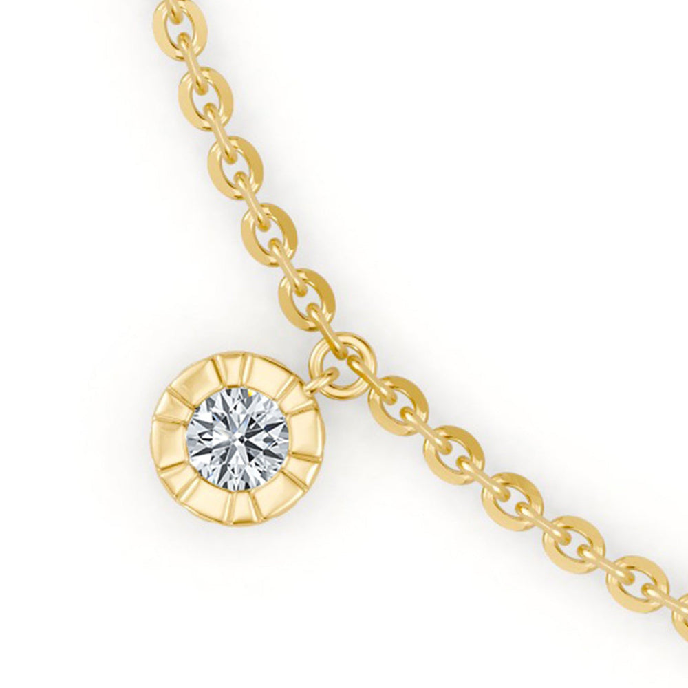 Soho Bezel Lab Diamond Charm Bracelet image 6