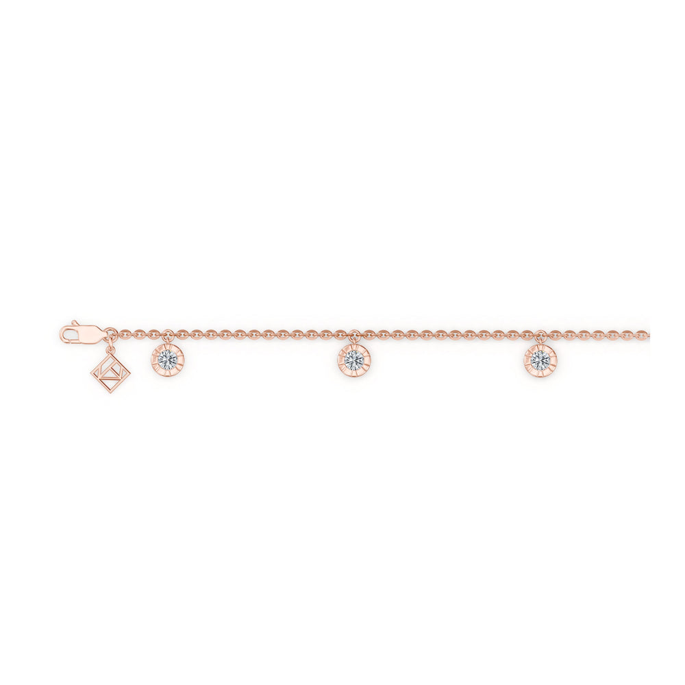 Soho Bezel Lab Diamond Charm Bracelet image 11