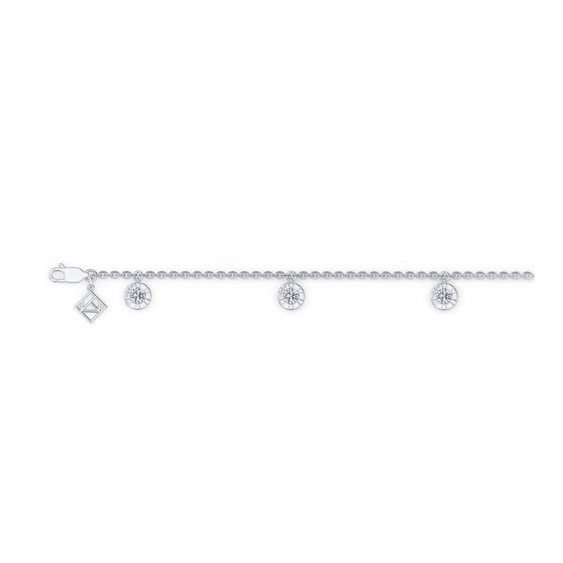 Soho Bezel Lab Diamond Charm Bracelet image 3