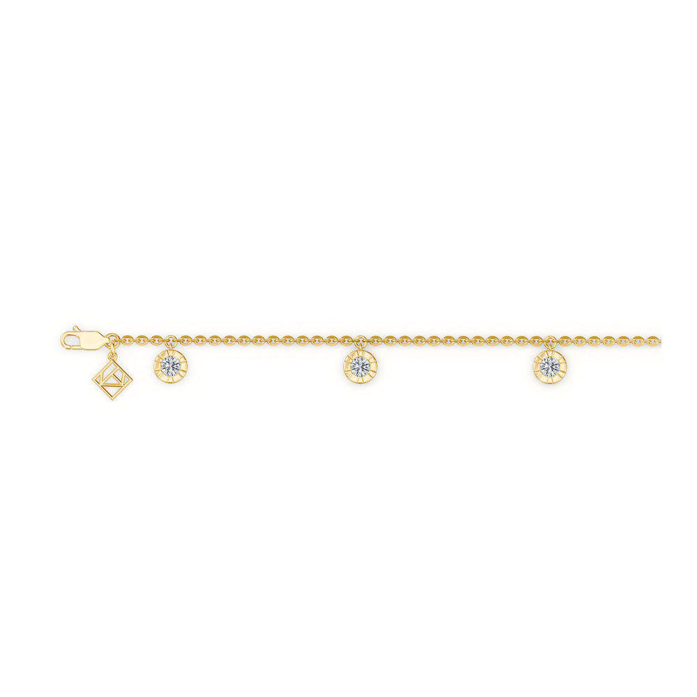 Soho Bezel Lab Diamond Charm Bracelet image 7
