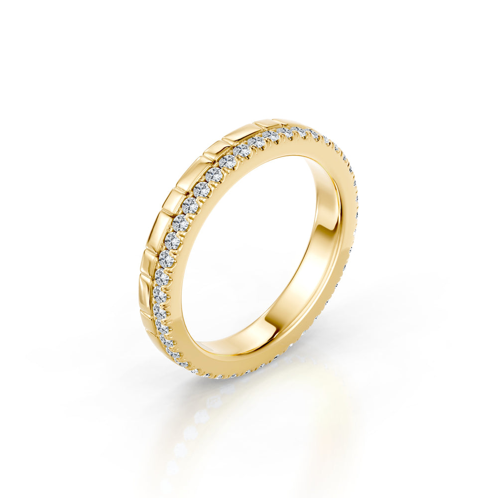 Soho 3MM Dual Band - One Row Pave image 5