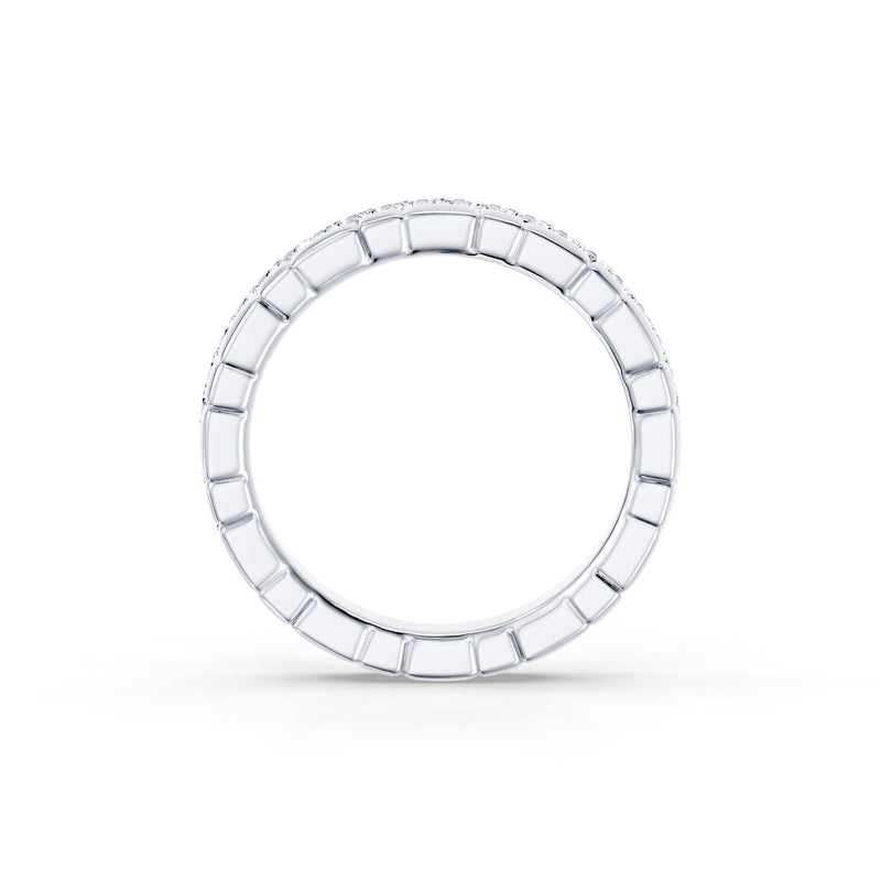 Soho 3MM Dual Band - One Row Pave image 3