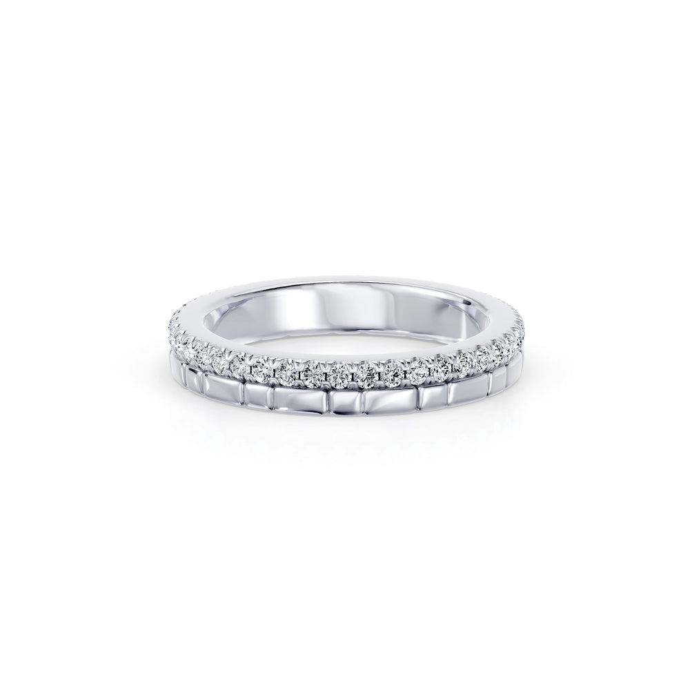 Soho 3MM Dual Band - One Row Pave image 1