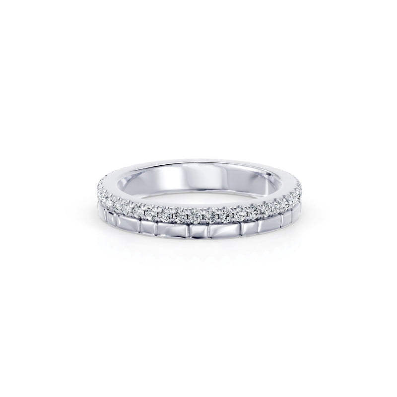 Soho 3MM Dual Band - One Row Pave image 1