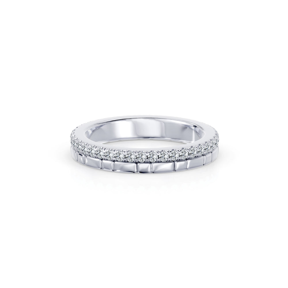 Soho 3MM Dual Band - One Row Pave image 2
